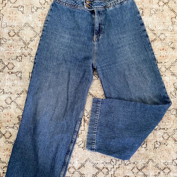 Sezane High Rise Joyce Jeans Sz 38 US 6 - Picture 3 of 9